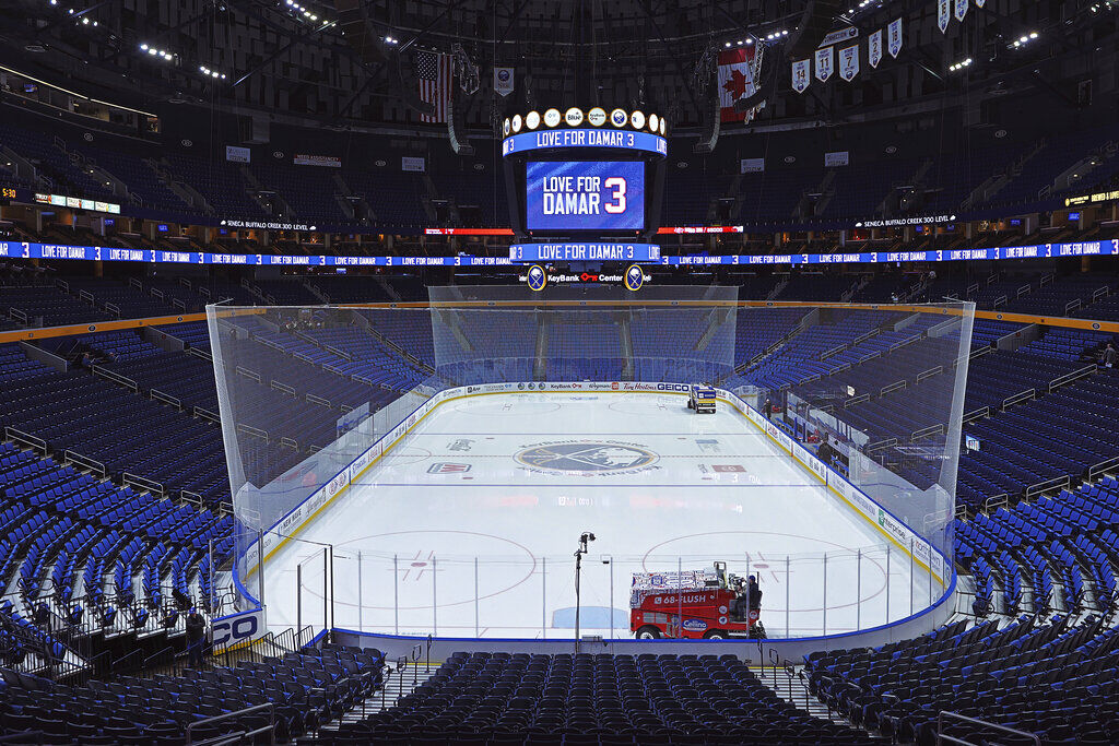 Buffalo Sabres pay tribute to Damar Hamlin after overtime win