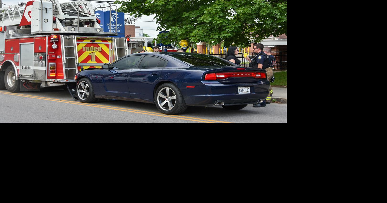 Falls woman charged, treated for overdose after hitting fire truck ...