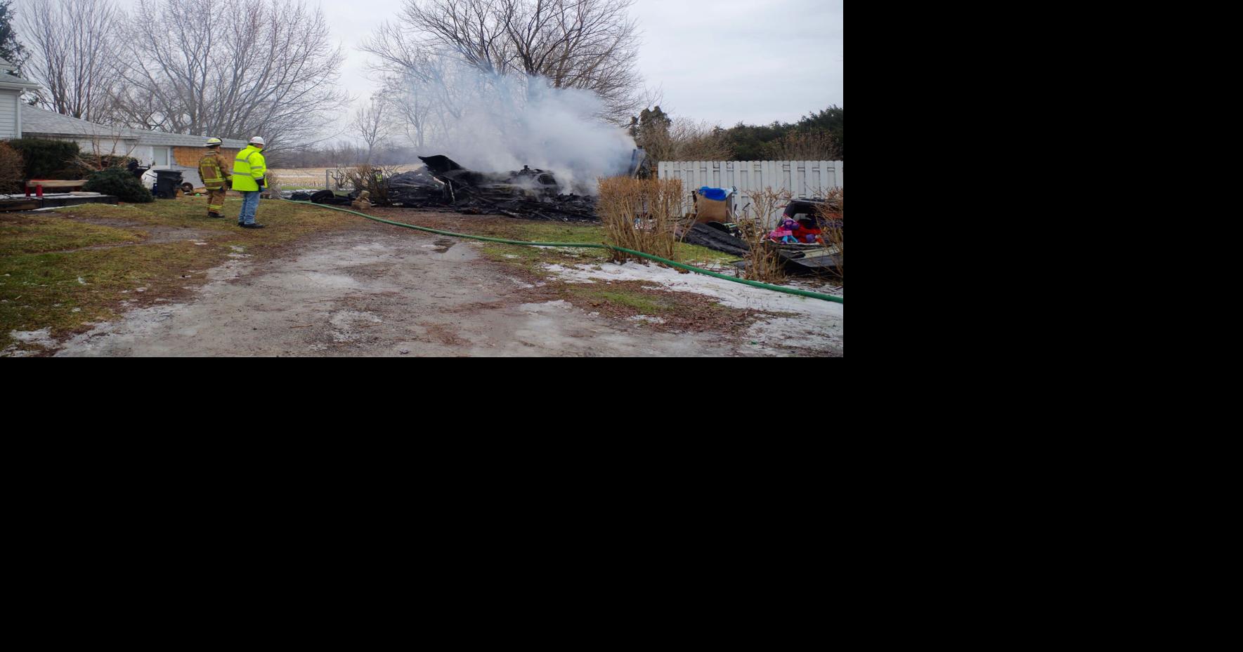 Unoccupied shed destroyed by fire in Newfane Local News