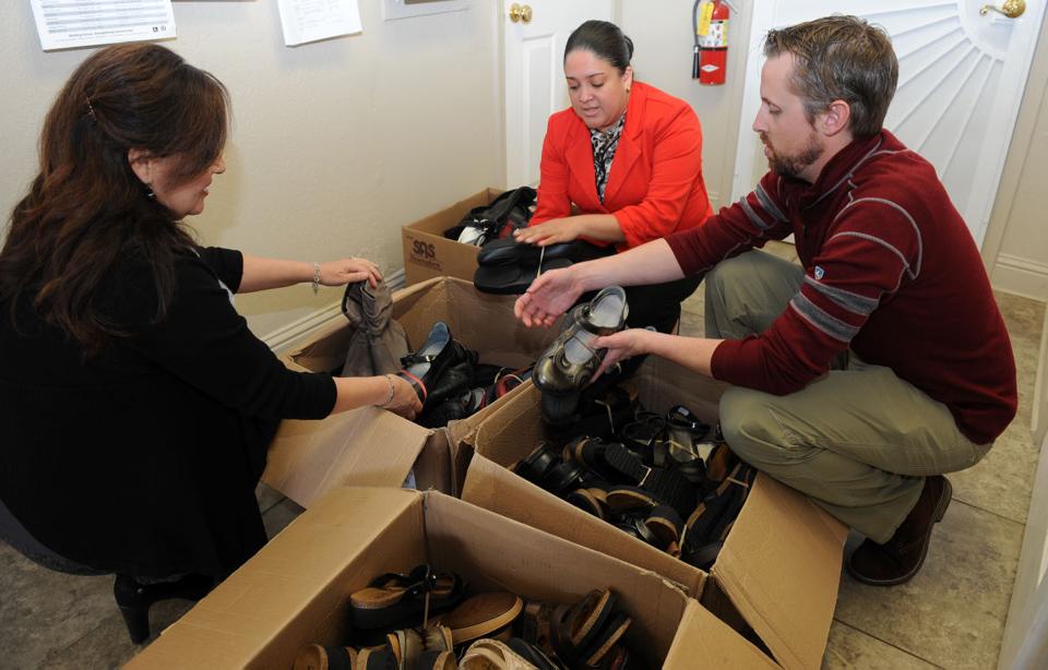Shoe donation helps those in need get off on right foot