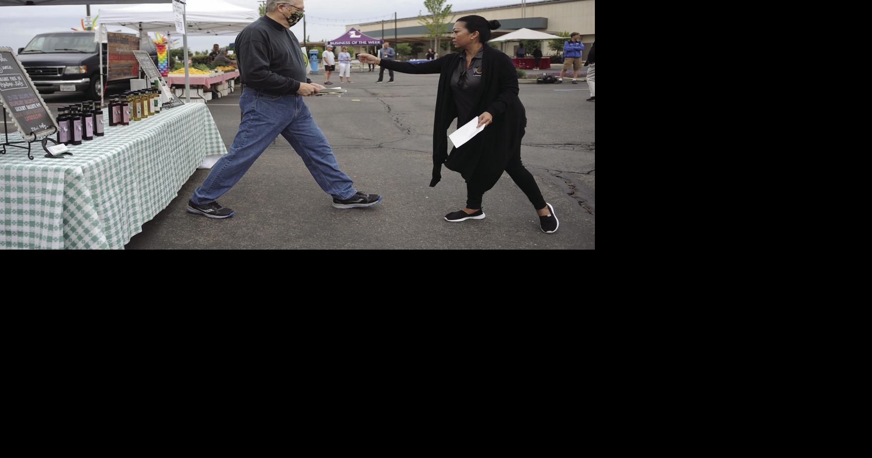 Going the social distance Lodi farmers market opens with some new