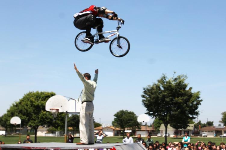 Lodi Middle School treated to BMX exhibition News