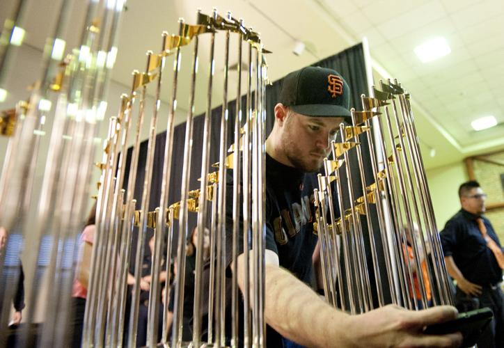 Fans turn out to see San Francisco Giants' World Series trophies at  Hutchins Street Square, News