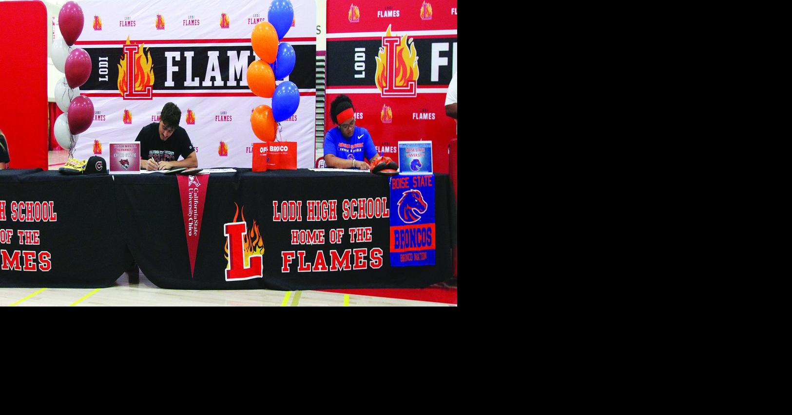 Six Lodi High athletes sign letters of intent to play at the college level