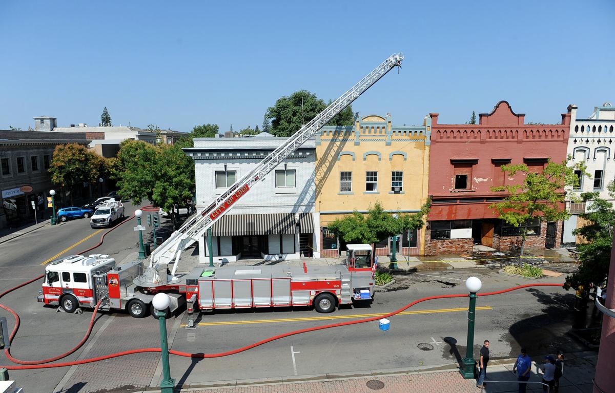 Downtown Lodi fire destroys building, displaces couple News