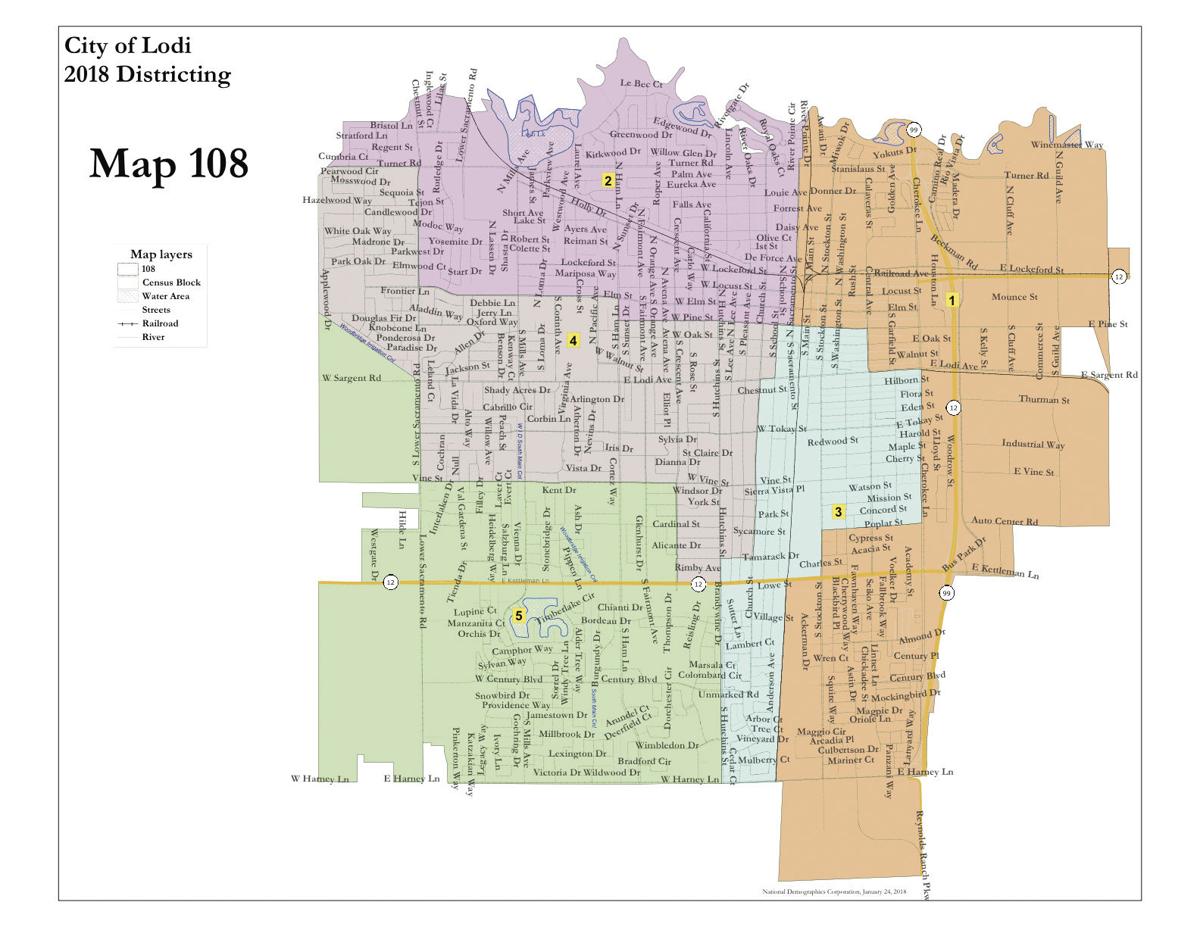 Lodi City Council to hold district map on Tuesday News