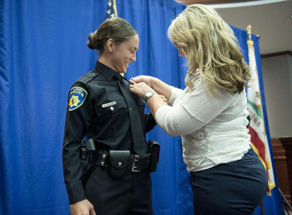 Lodi Police celebrate promotions, badge pinnings News
