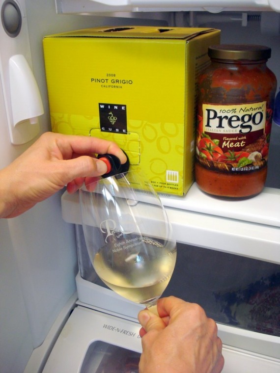 Wine Cube in my Fridge The Lodi Wine Guy