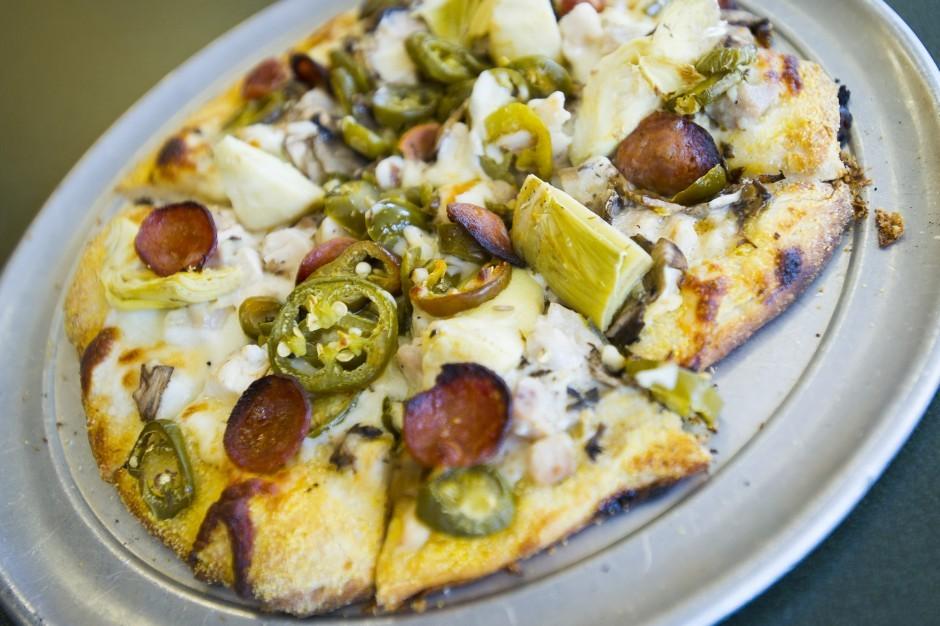 Pizza buffet, frog legs at Woodbridge Pizzeria in Lodi