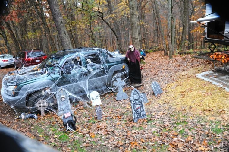 Hocking Hills State Park Campground Halloween fun Neighbors