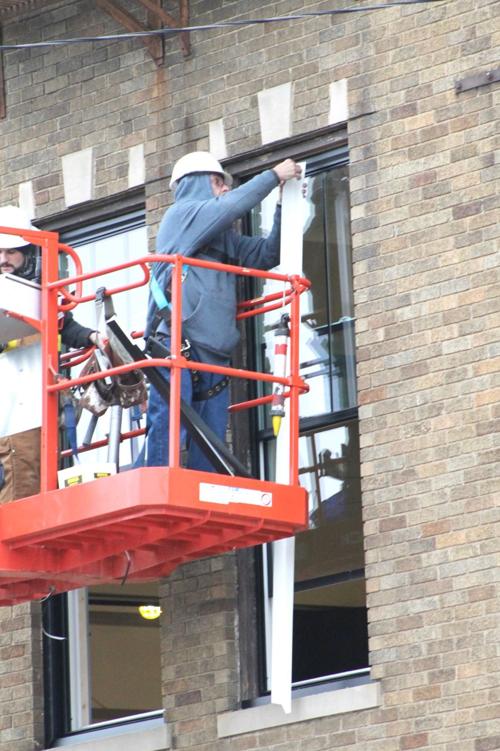 Finishing touches on new windows