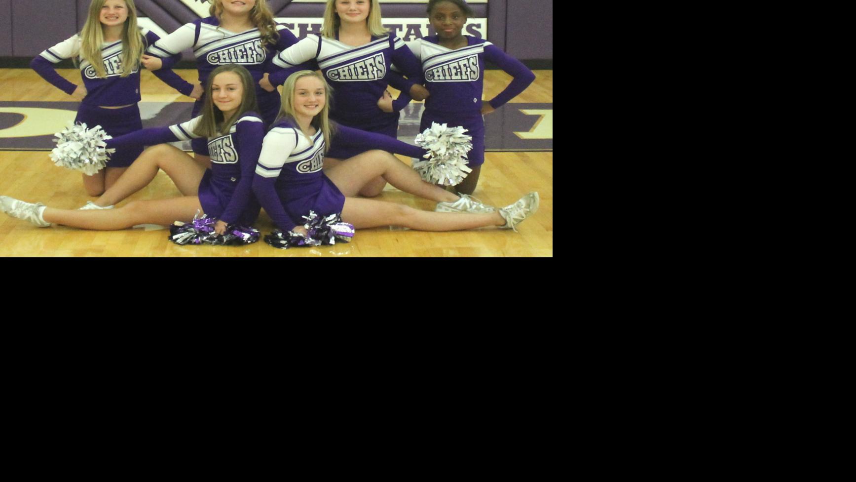 Seventh-grade football cheerleaders | Sports | logandaily.com