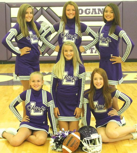 Seventh-grade football cheerleaders | Sports | logandaily.com