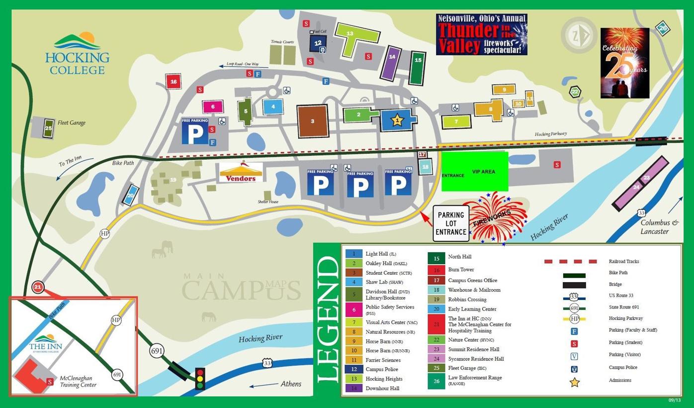 Hocking College Campus Map Thunder In The Valley Schedule Set | News | Logandaily.com