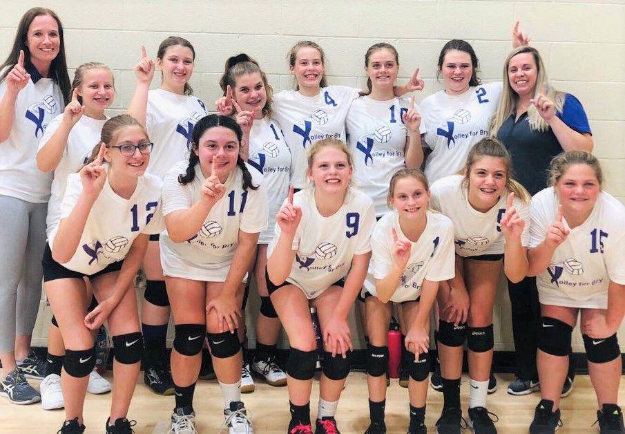 Seventhgrade volleyball celebrates Sports