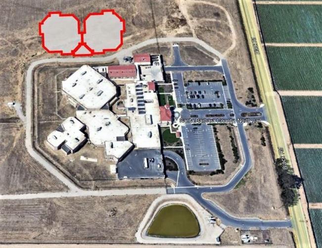 Aerial view of SBC Northern Branch Jail, potential new pod locations, Contributed.jpg