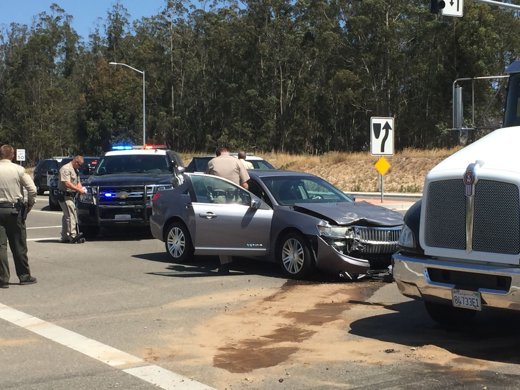 Car, School Bus Crash In Orcutt Results In Minor Injuries To Car's ...