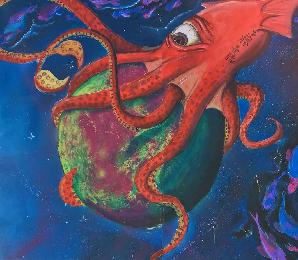 Deep Sea Meets Deep Space Lompoc Teens Unveil New Mural Created