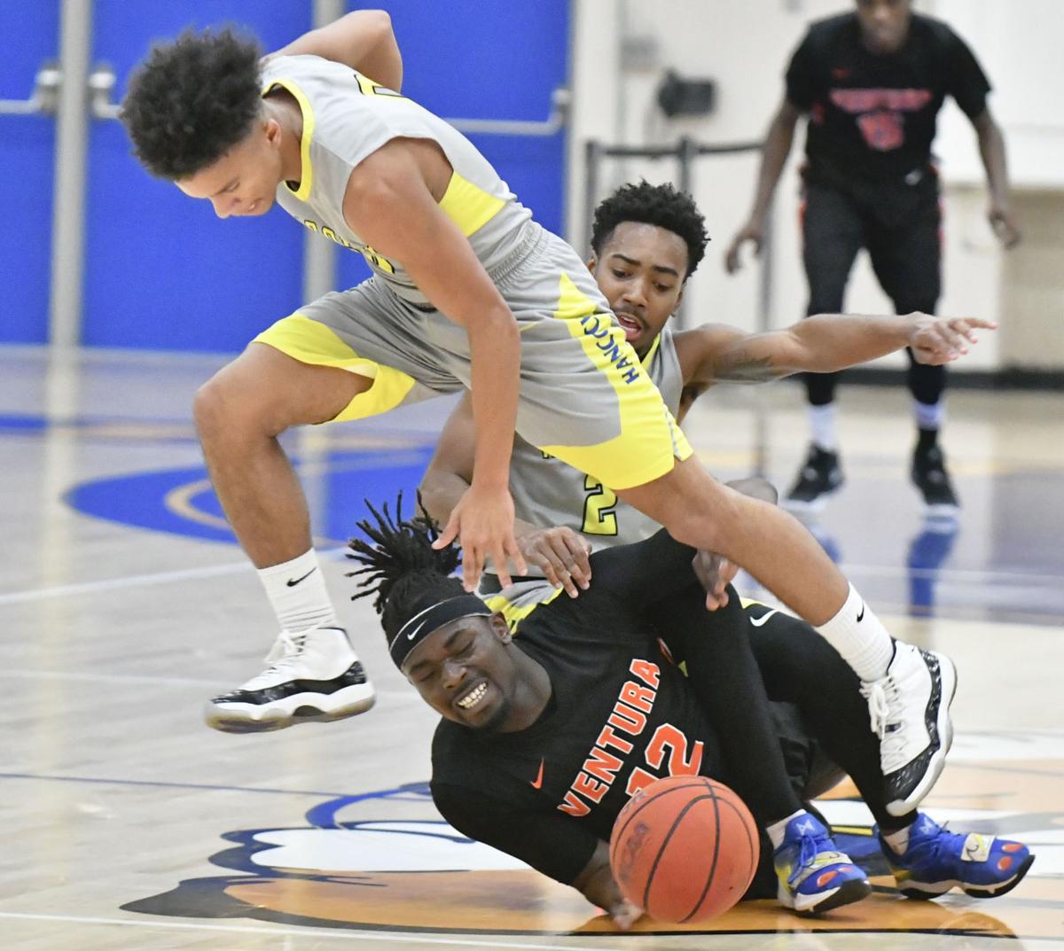 Men S Basketball Ventura Erases 16 Point Deficit Hands Hancock