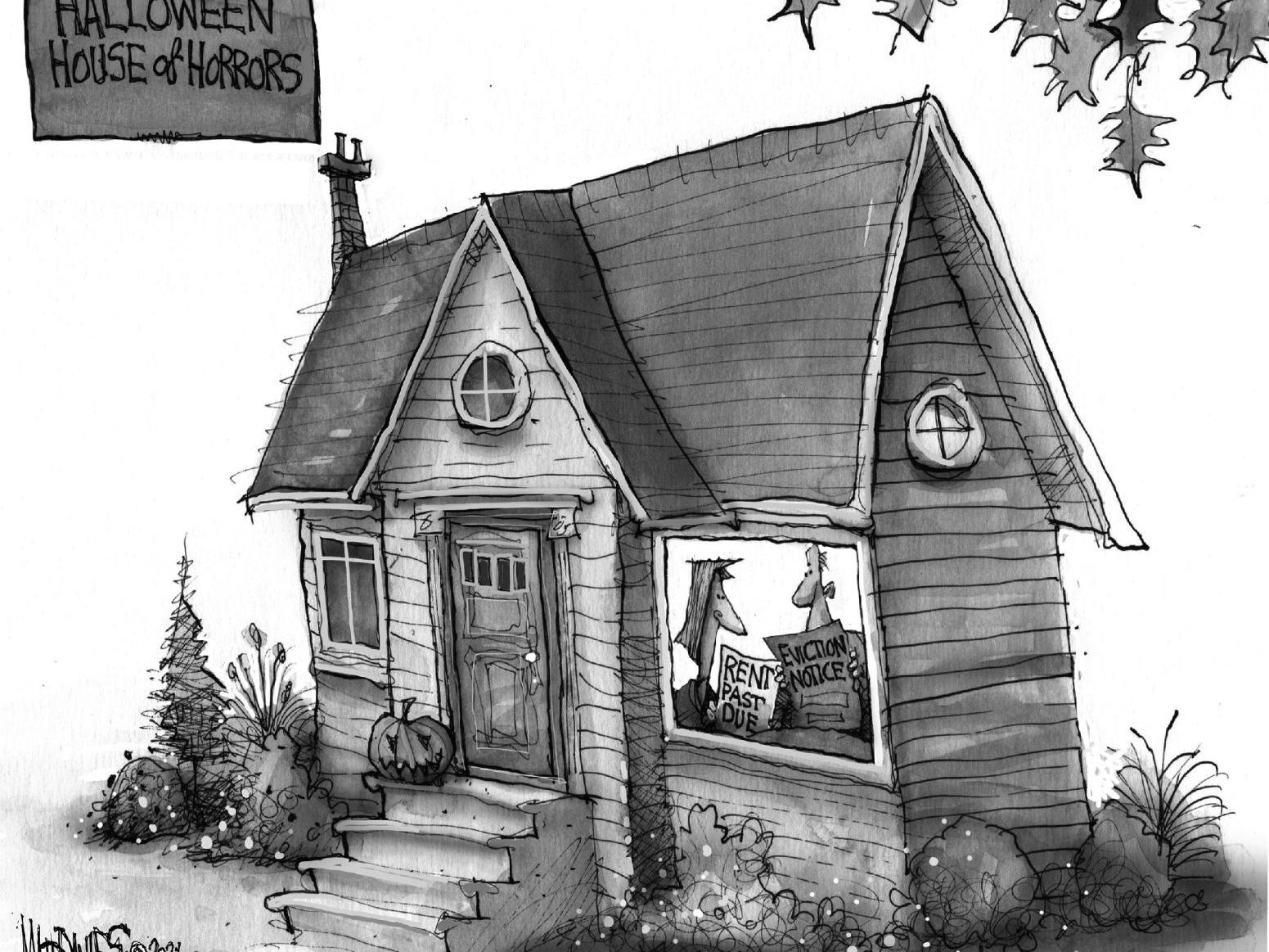 Editorial Cartoon: Haunted House | Editorial Editorial Cartoon: Haunted House | Editorial