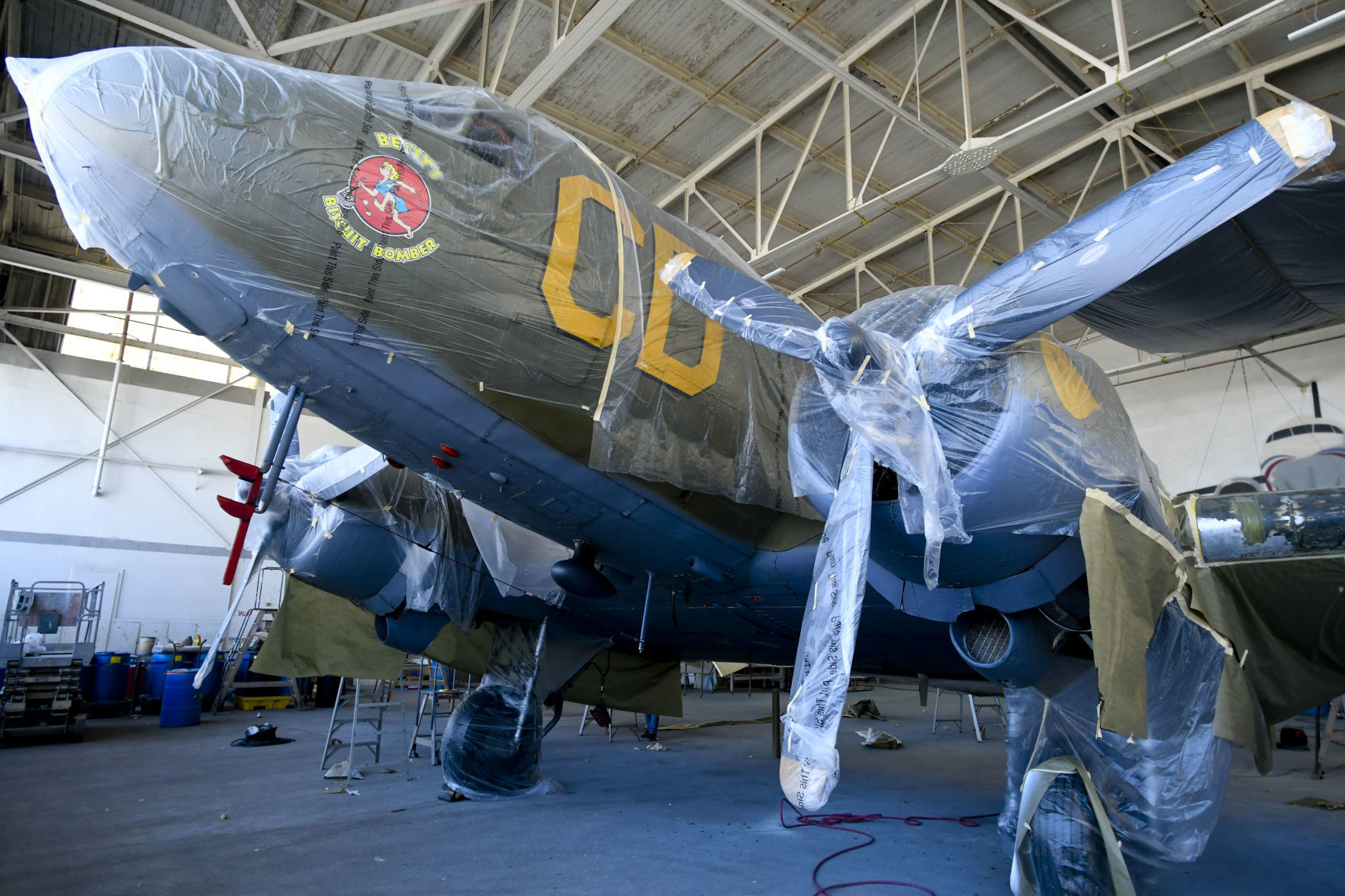 Aircraft artists race to get C ready for salute to World War II