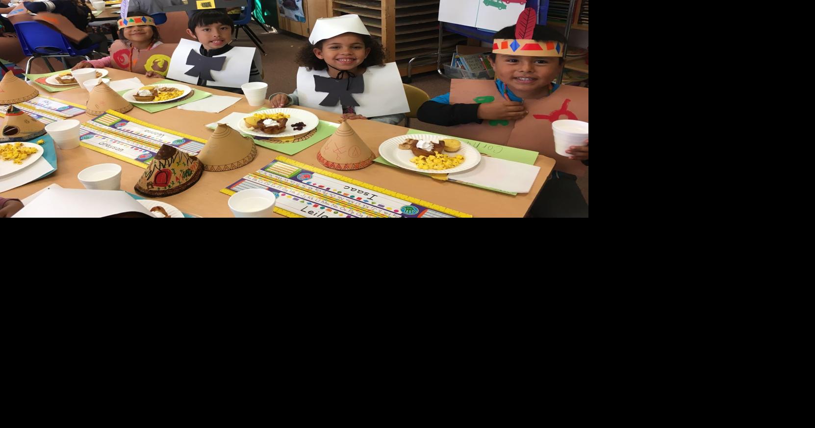 Fillmore Elementary School kindergartners celebrate Thanksgiving