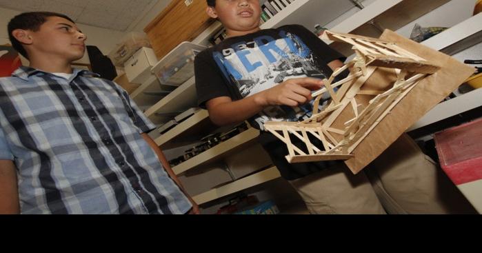 Popsicle-stick bridge holds more than 900 pounds | Education ...