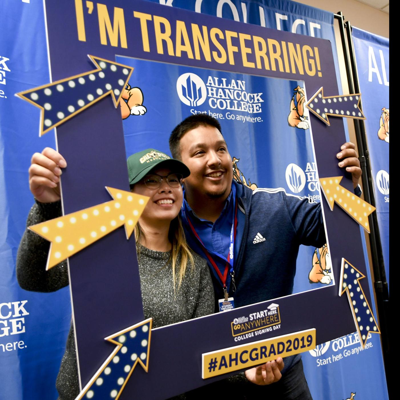 Photos: Transfer students salute Allan Hancock College as the announce  plans for future | | lompocrecord.com