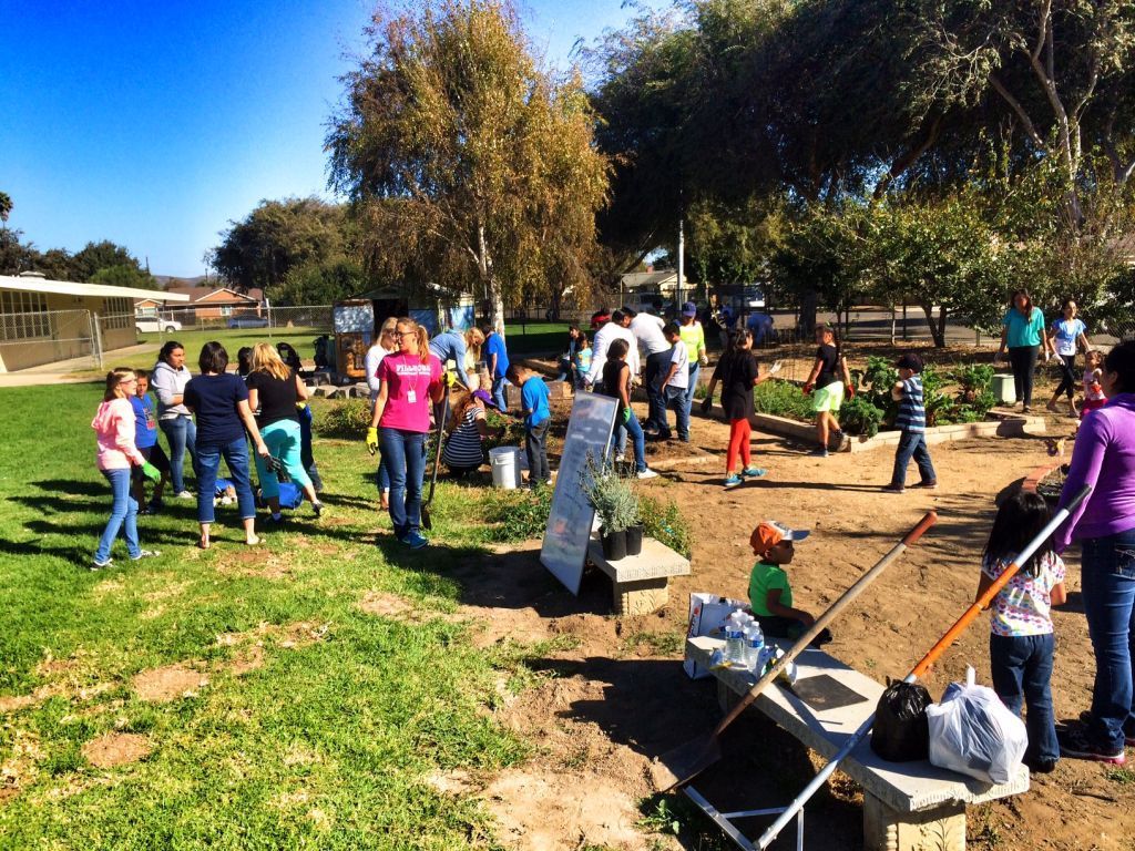 Fillmore community beautifies campus Local News