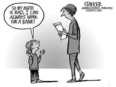 Editorial Cartoon: Math fail