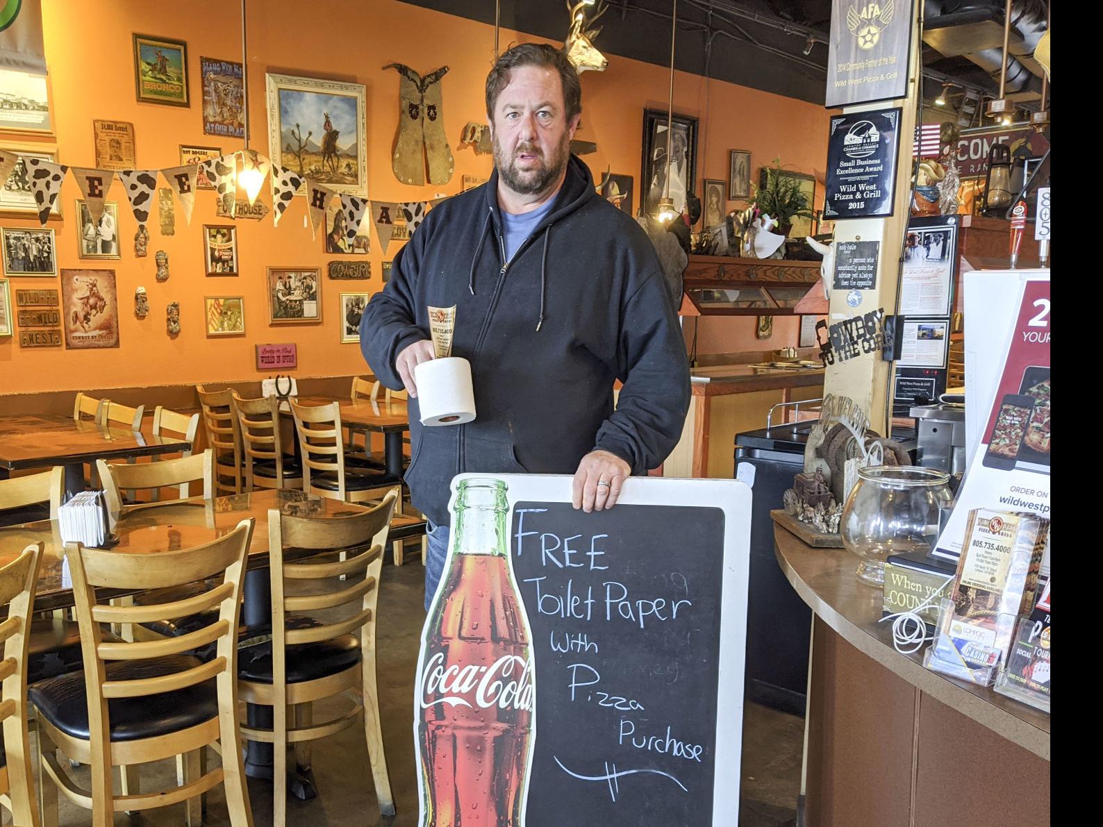 Toilet Paper For Pizza Lompoc Businesses Organizations Navigate New Terrain Amid Coronavirus Outbreak Local News Lompocrecord Com Producing toilet paper requires tonnes of raw. toilet paper for pizza lompoc