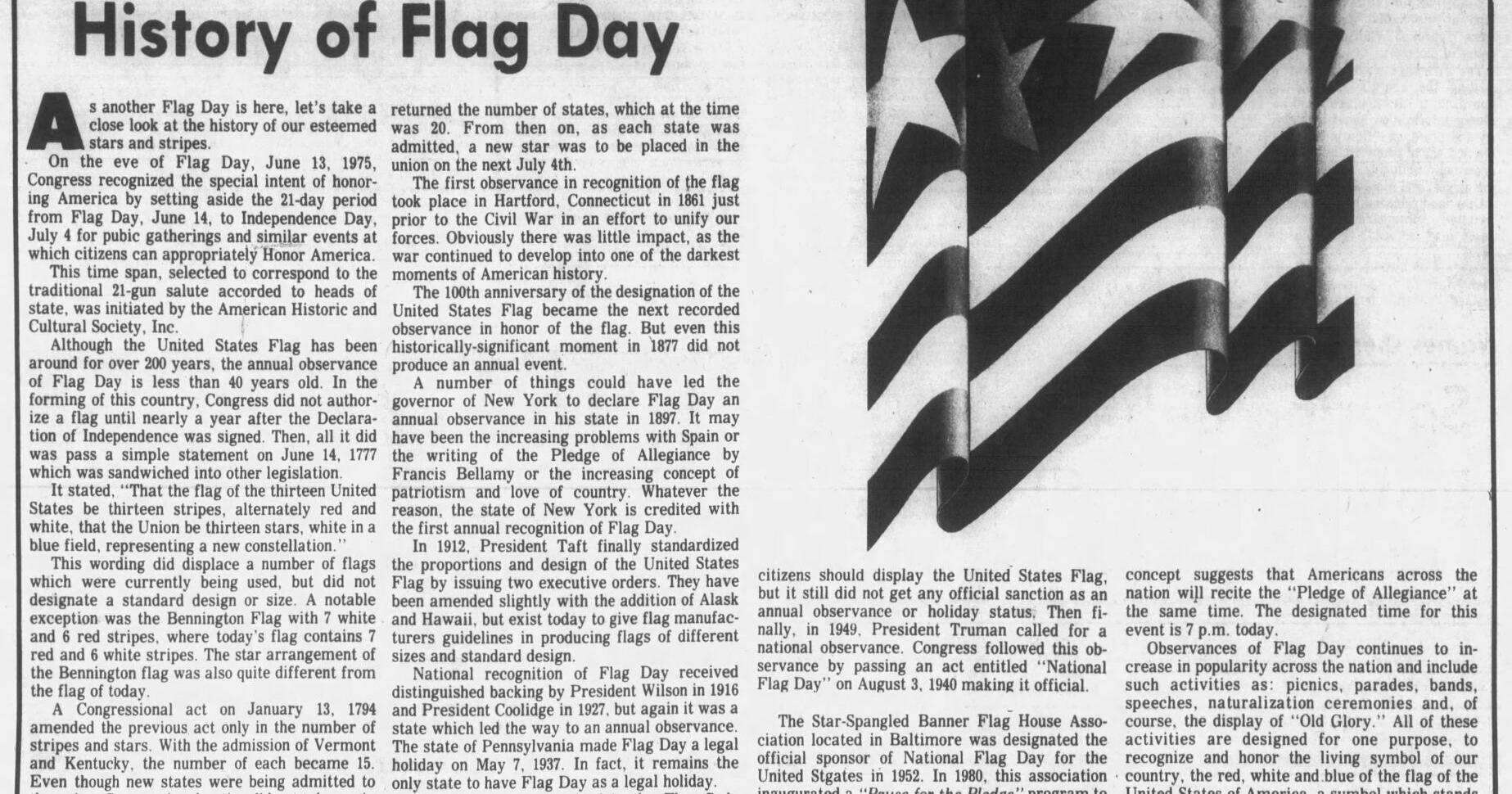 Today in History: In 1777, original American flag design approved by Second Continental Congress - Vimarsana News