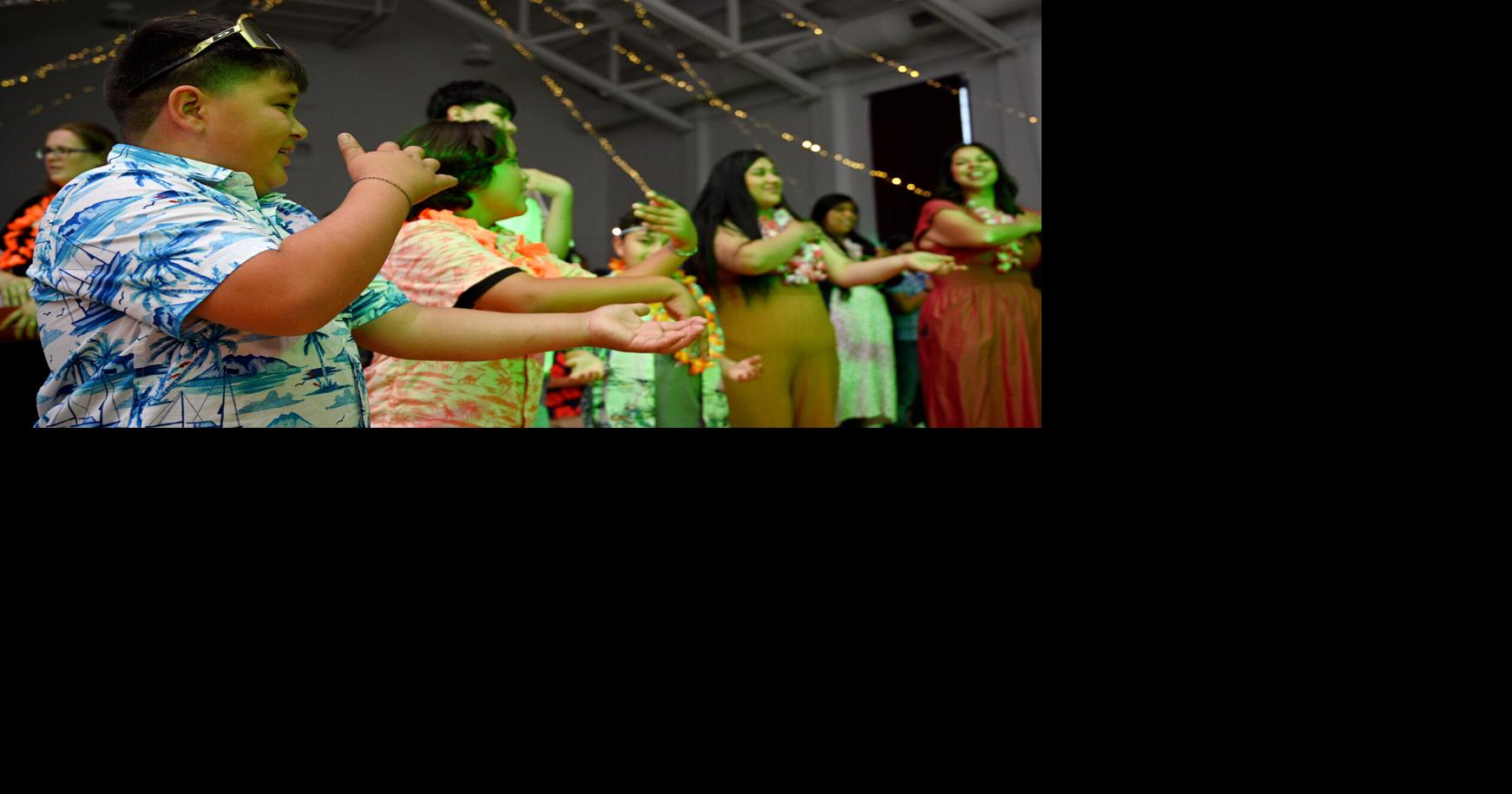 Mother -Son Luau dance party brings energy to Lompoc Rec Center