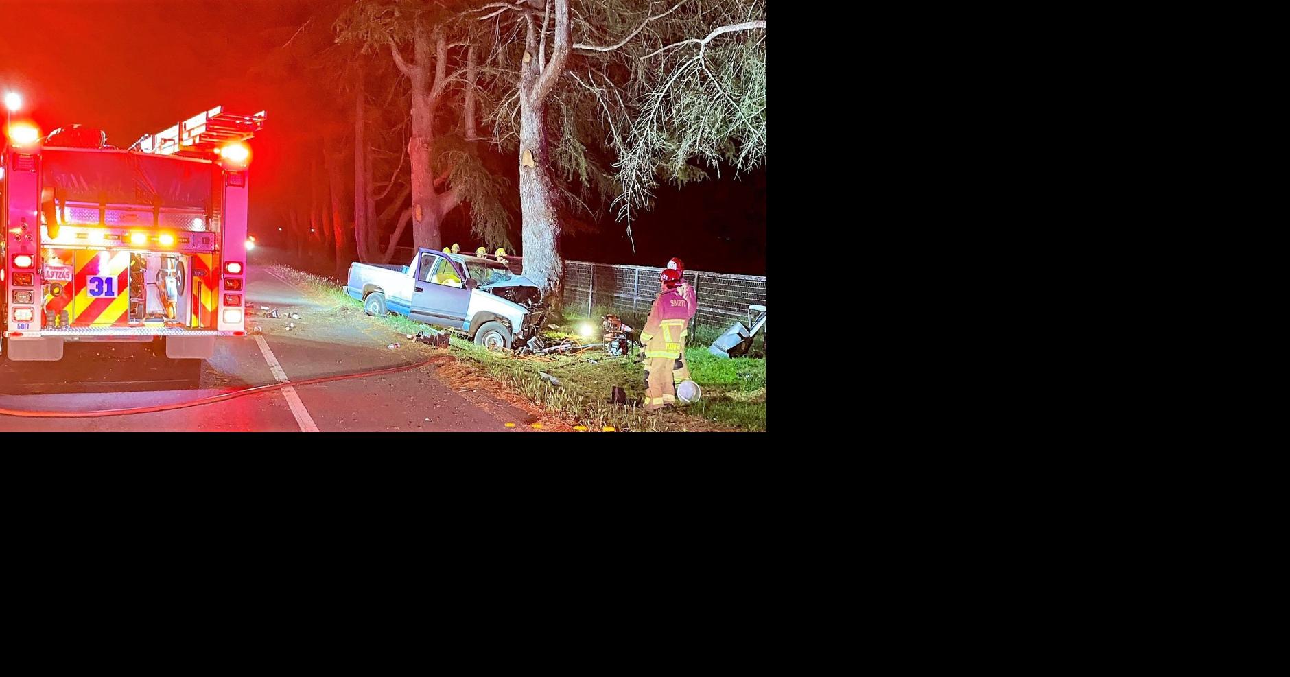 Driver killed after truck crashes into tree on Hwy 246 | Local News ...