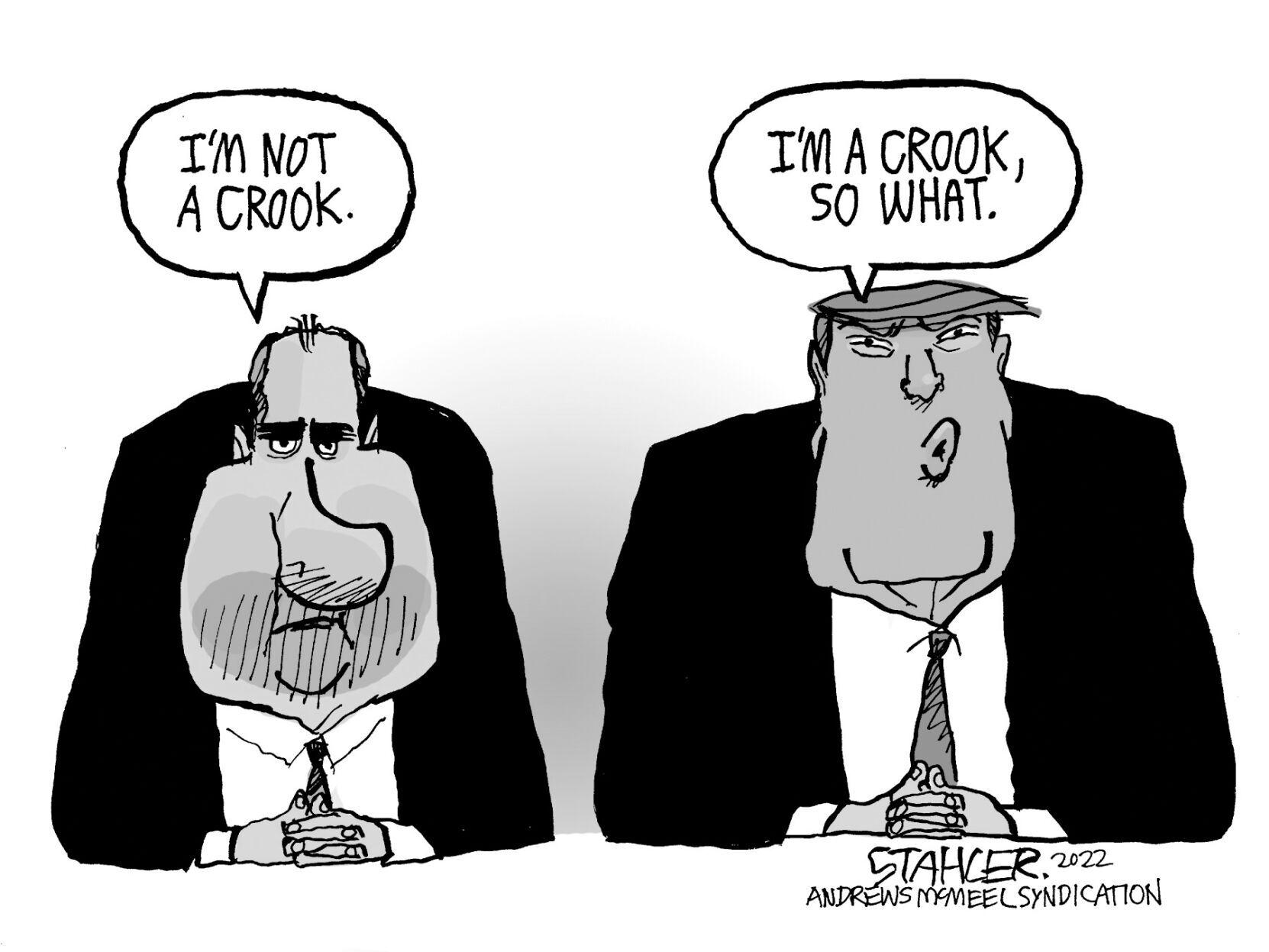 Editorial Cartoon I Am Not A Crook Editorial Lompocrecord Com