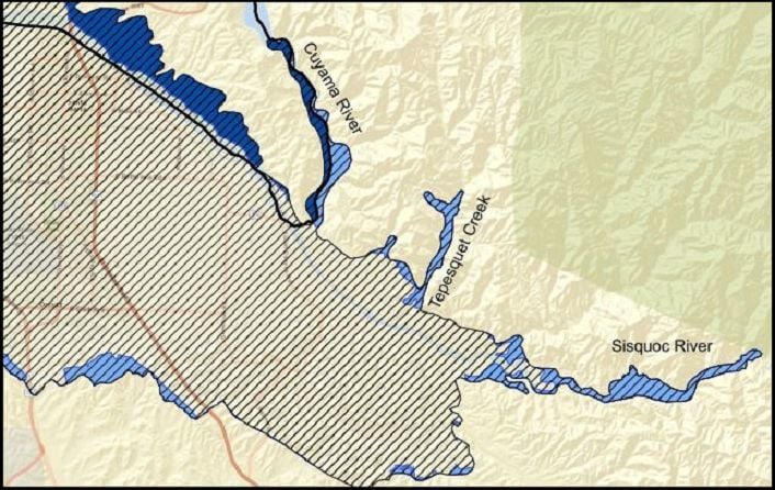 Santa Maria River Valley Groundwater Basin fringe areas