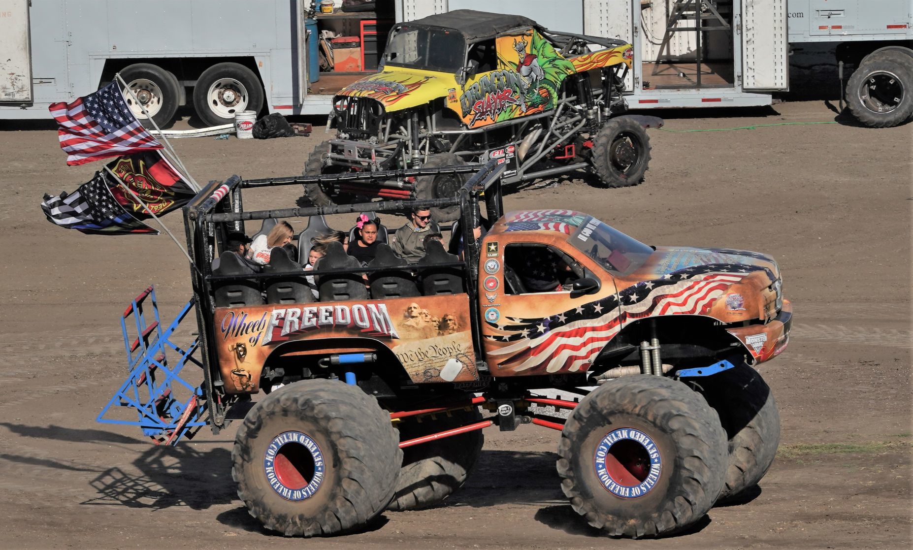 Monster Trucks roar to life at the Santa Maria Raceway