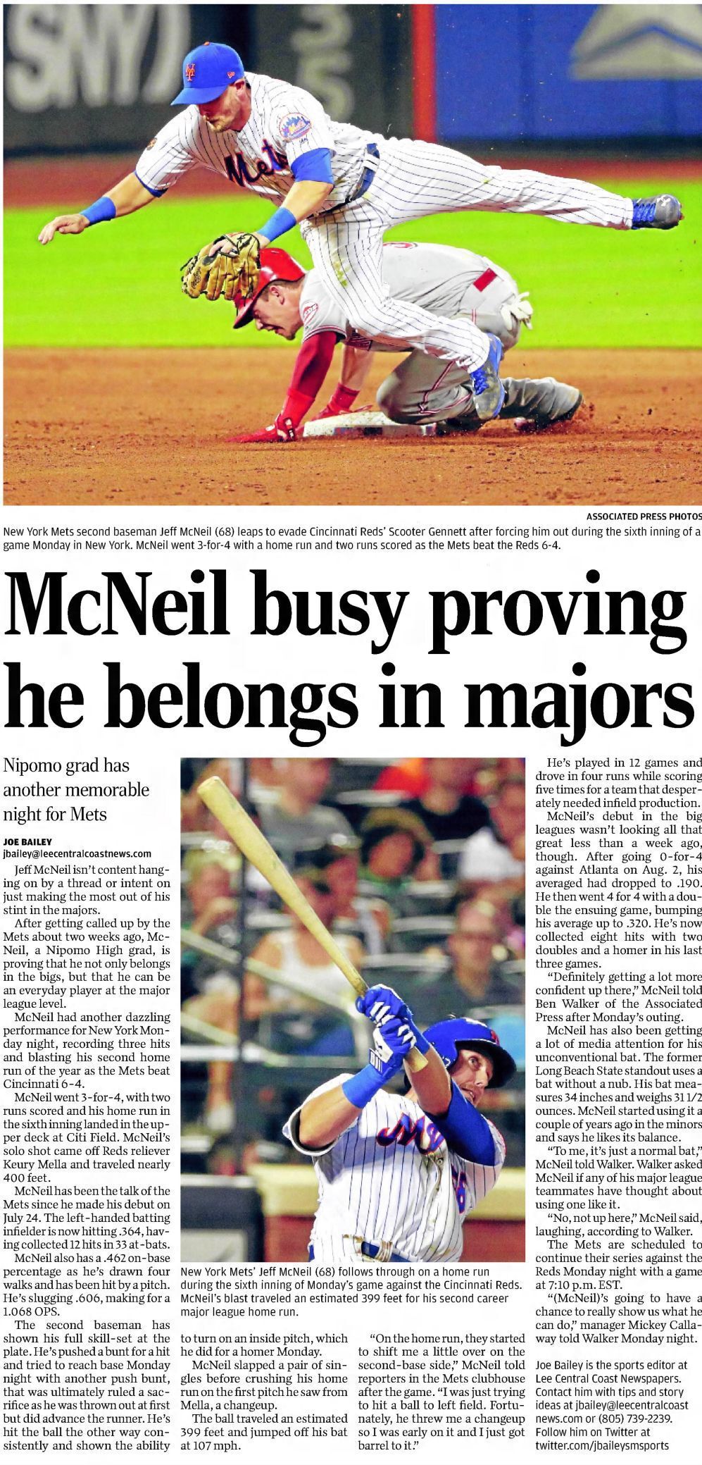 From the Vault: New York Met Jeff McNeil's days at Nipomo Highas a  golfer, Local Sports