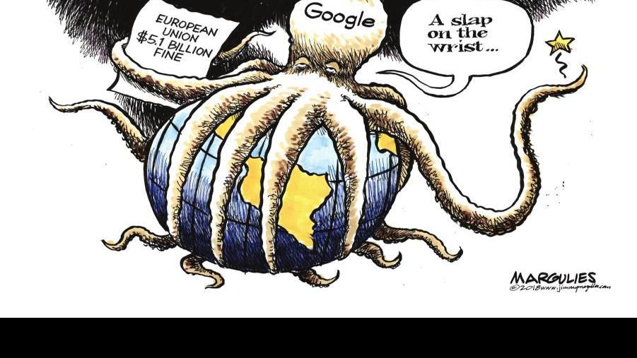 Editorial Cartoon Google S Slap Editorial Lompocrecord Com