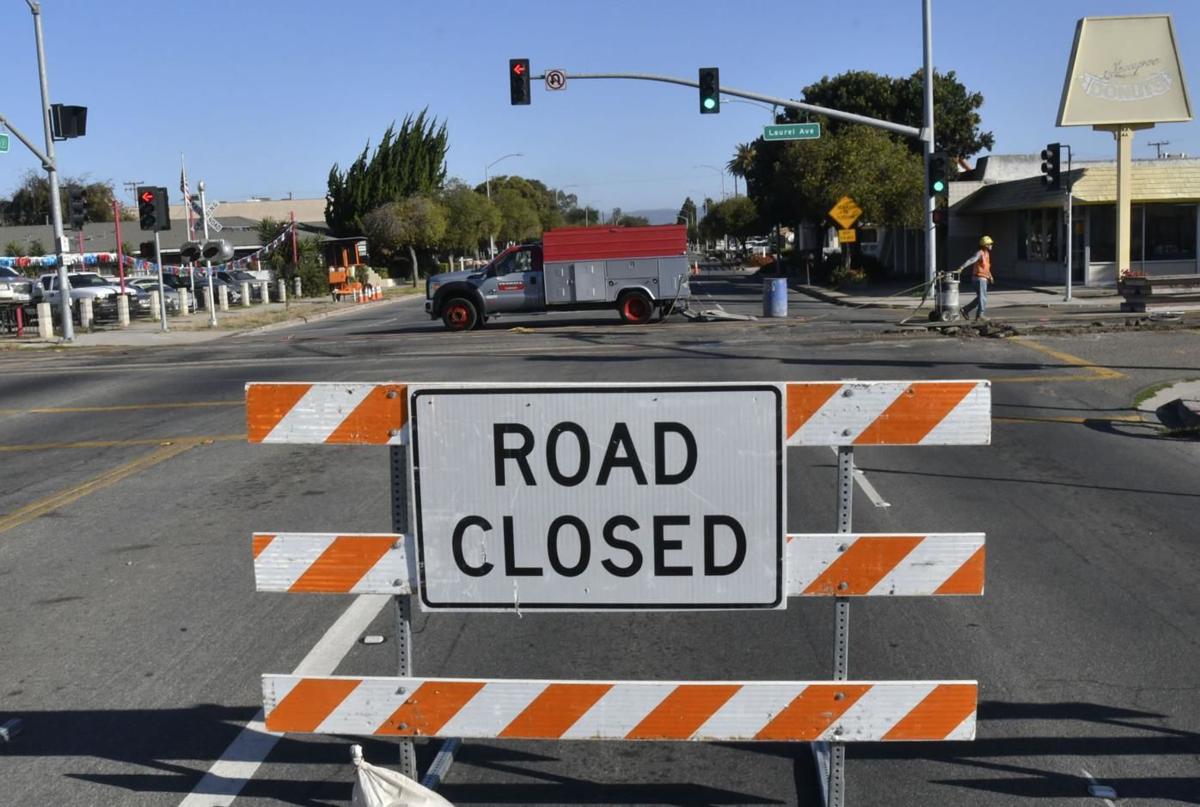 Lompoc H Street Road Closed