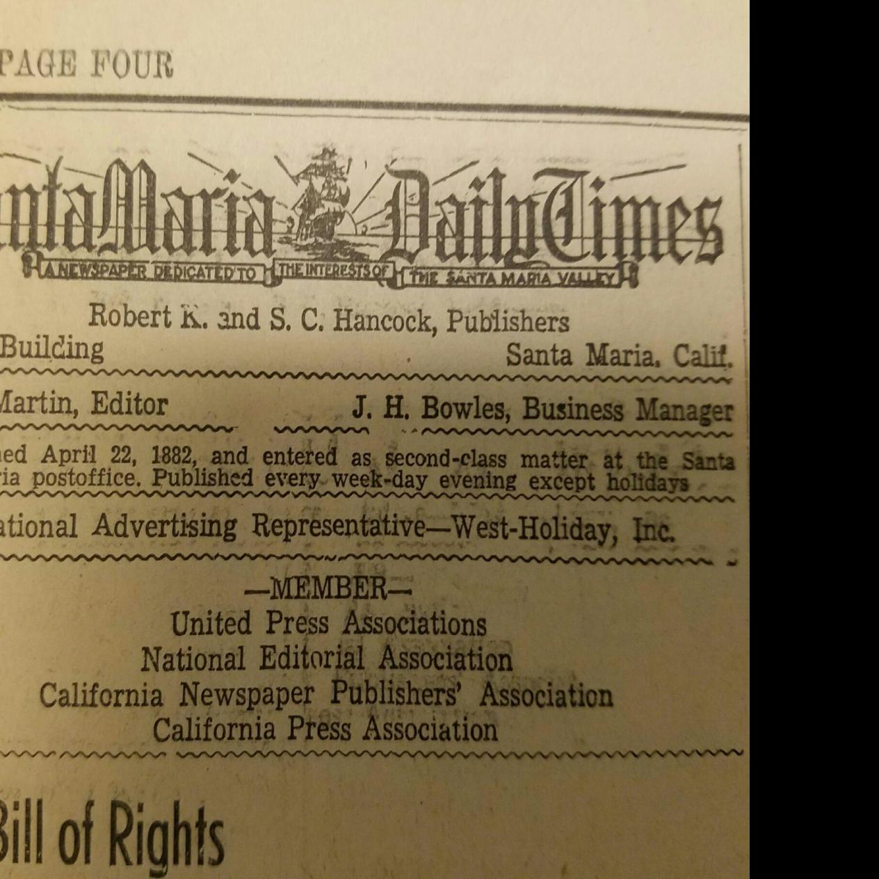 Santa Maria Times Digitizes Archives A Century Of Local History