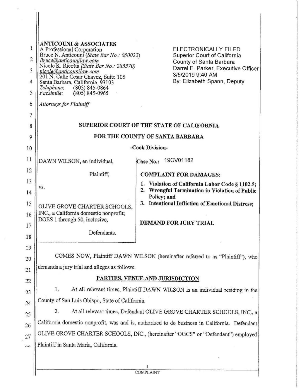 Ex Olive Grove Charter Employee Alleges Mismanagement Misuse Of Funds Local News Lompocrecord Com Ex Olive Grove Charter Employee Alleges Mismanagement Misuse Of Funds Local News Lompocrecord Com