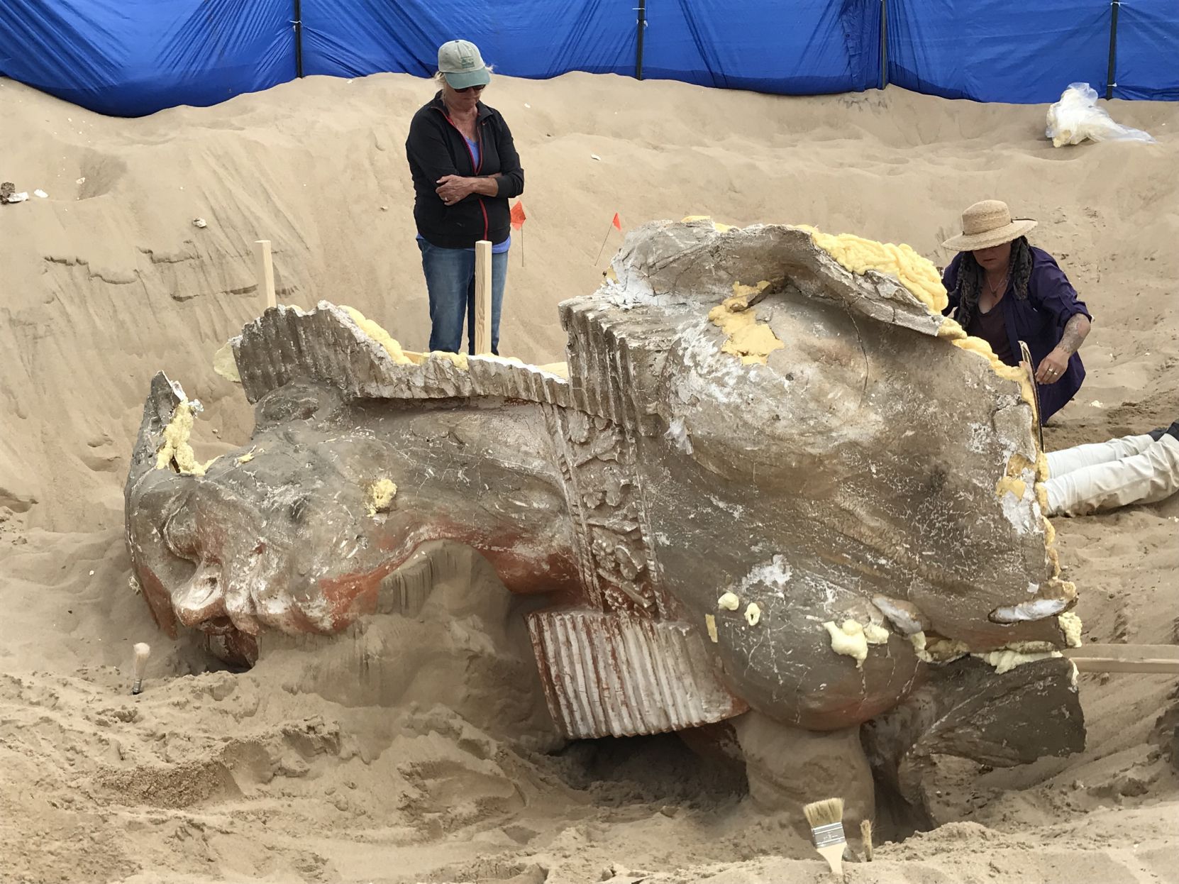 300-pound Plaster Sphinx Head: Archaeologists Unearth New Movie-history ...