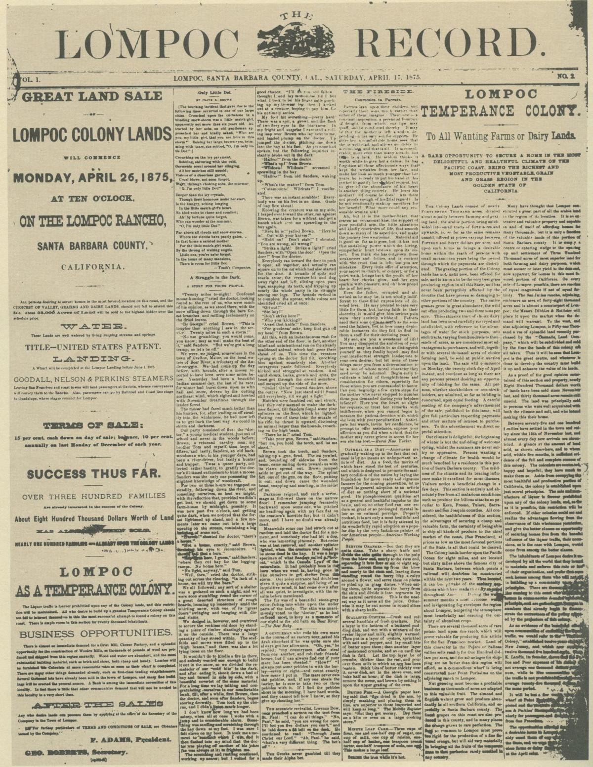 Lompoc's early Prohibition experiment led to bombing, vigilantism | Local News | lompocrecord.com