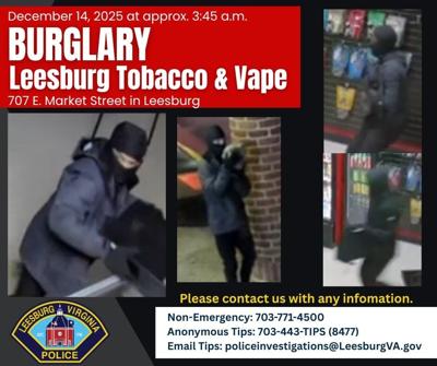 Suspect Sought in Leesburg Vape Shop Burglary | Public Safety |  loudounnow.com