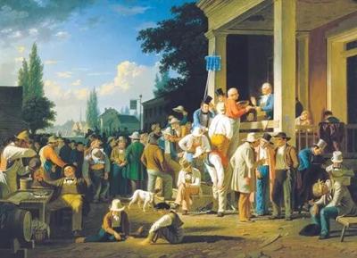 The County Election by George Caleb Bingham