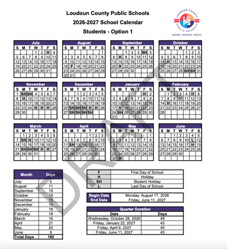 School Board Retains Calendar Structure for 2026 Education