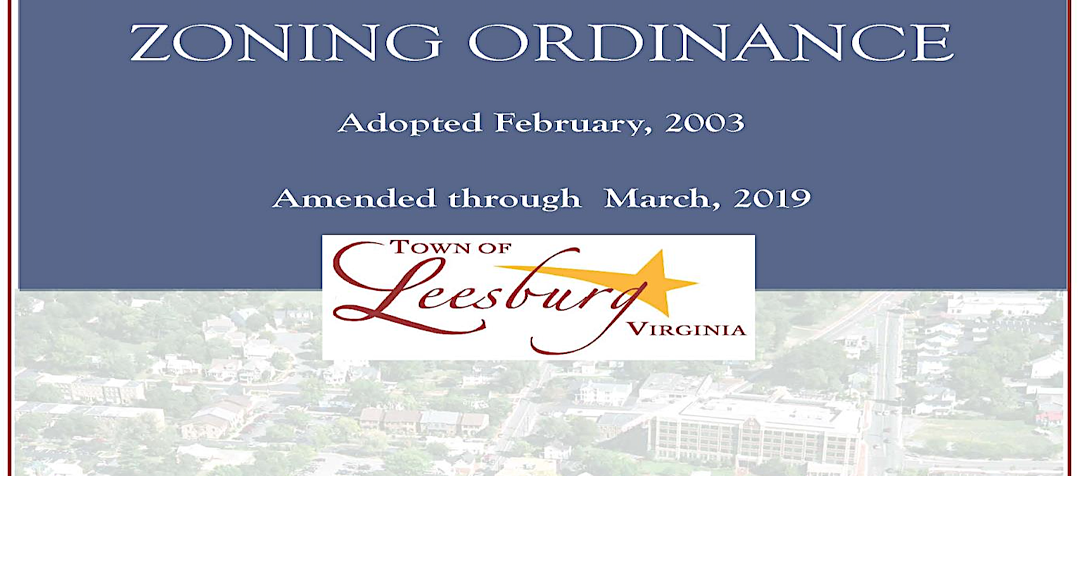 Consultants Begin Work on Leesburg Zoning Ordinance Rewrite Leesburg