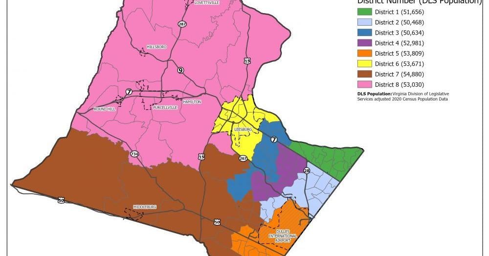 Loudoun County Publishes Revised Election Districts Proposal