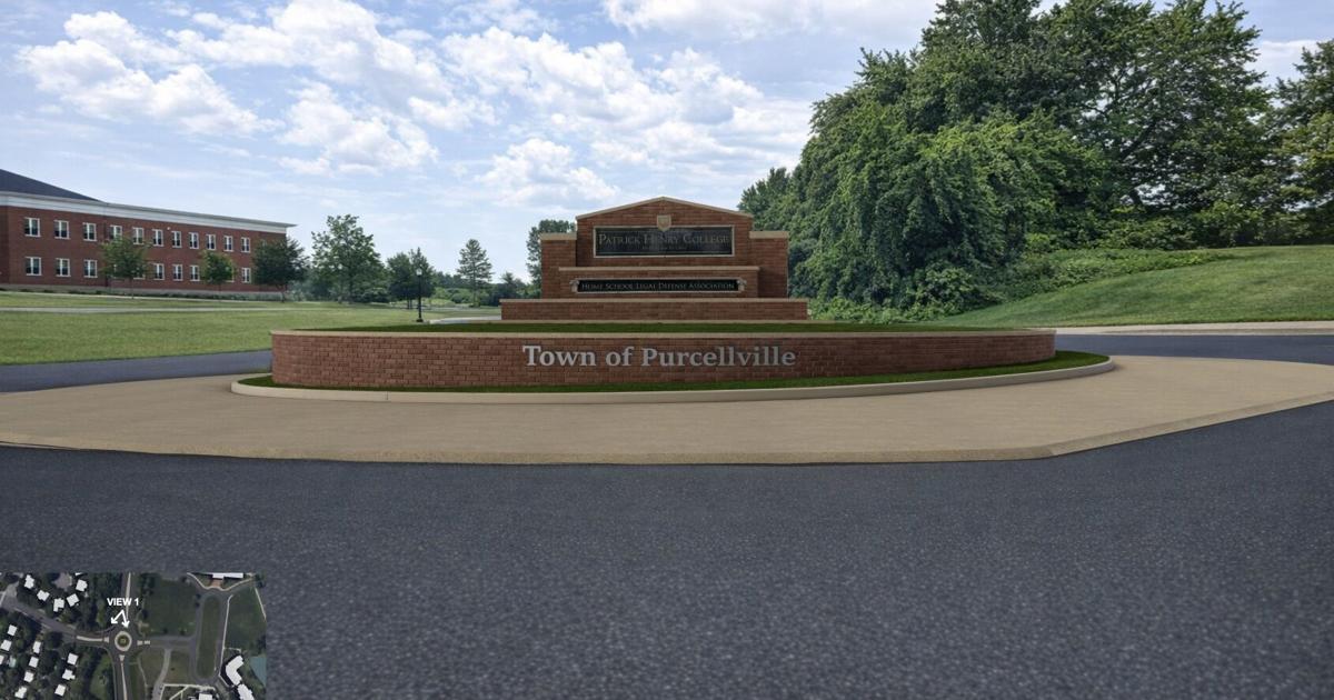 Roundabout Design with Patrick Henry Sign Draws Community Concerns